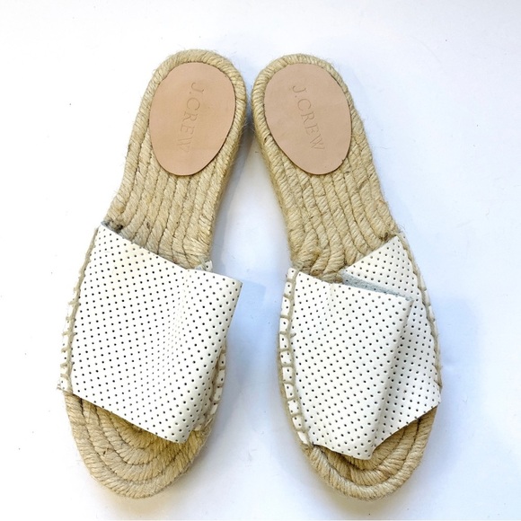 Jcrew perforated leather and jute sandals - Picture 2 of 4